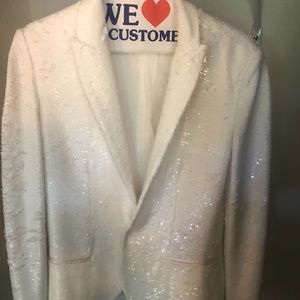 White sequins jacket (worn once)